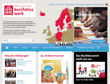 Tablet Screenshot of bonifatiuswerk.de